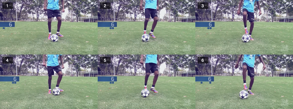 Ball mastery – Left inside touch drag back