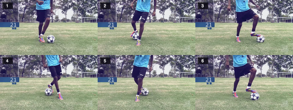 Ball mastery – alternating L turns