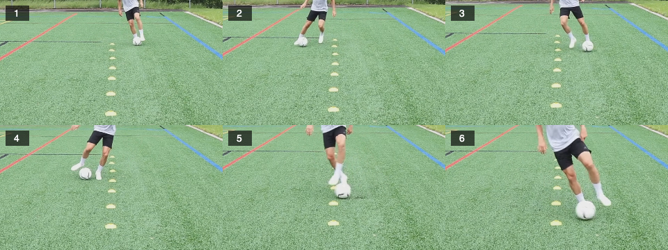 Dribbling - sole roll stop foundation
