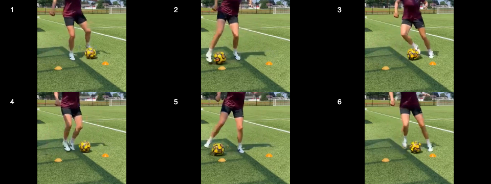 Ball mastery – inside outside touches (Both Feet)