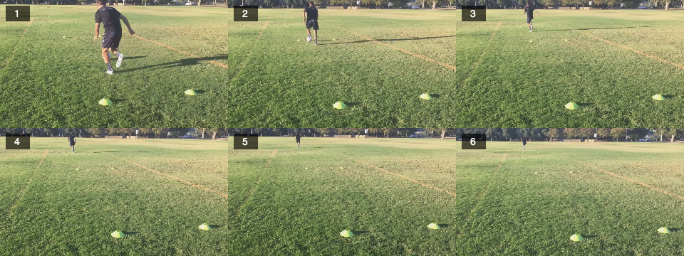 Dribbling – one touch controlled lane dribble