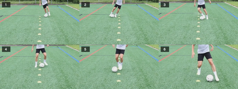 Dribbling – Croqueta outside right