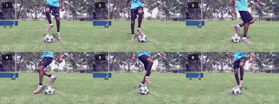 Ball mastery - sole taps warm up