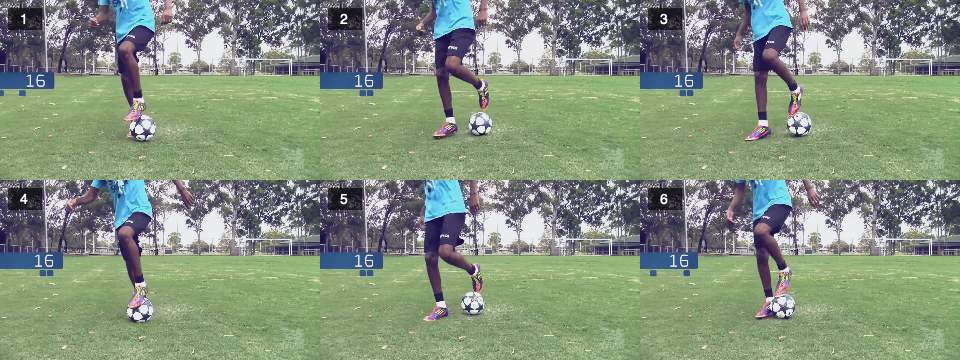 Ball mastery – Left sole push pull