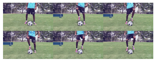 Ball mastery - toe taps warm up