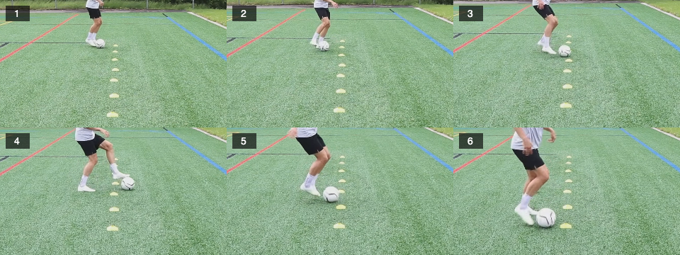 Dribbling – Right outside pull push