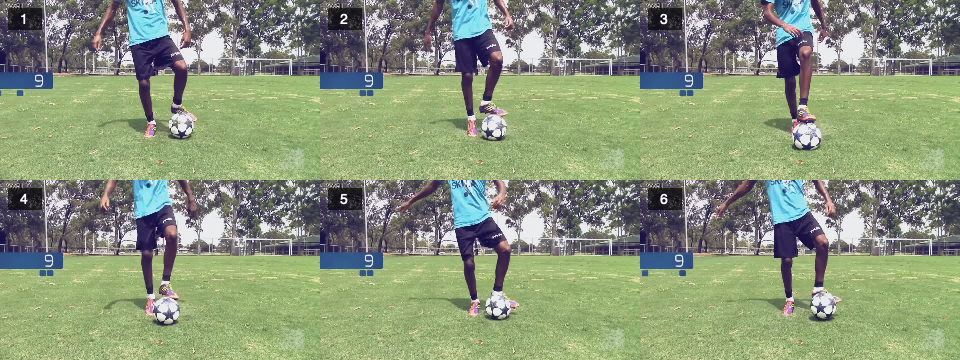 Ball mastery – Left pull push (Open Hip)