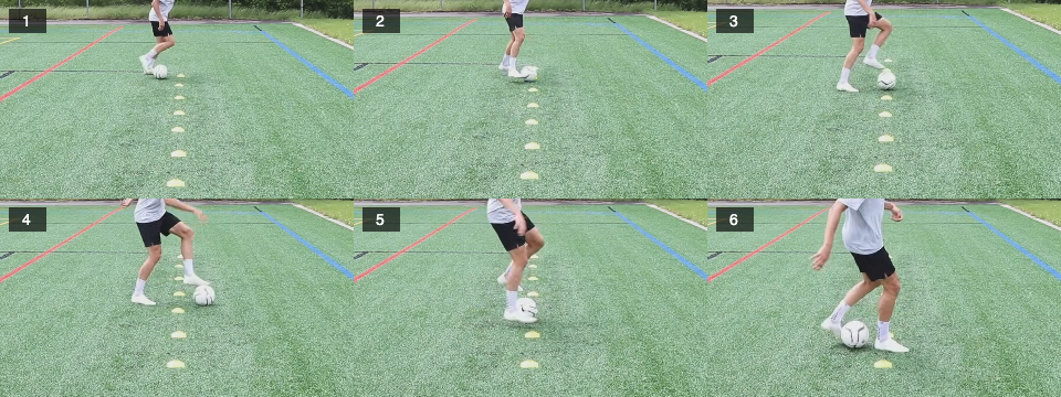 Dribbling – L drag push right lead